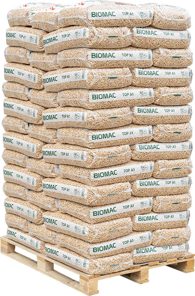Pellet Biomac Top ENplus A1 – Bancale 70 Sacchi da 15 kg