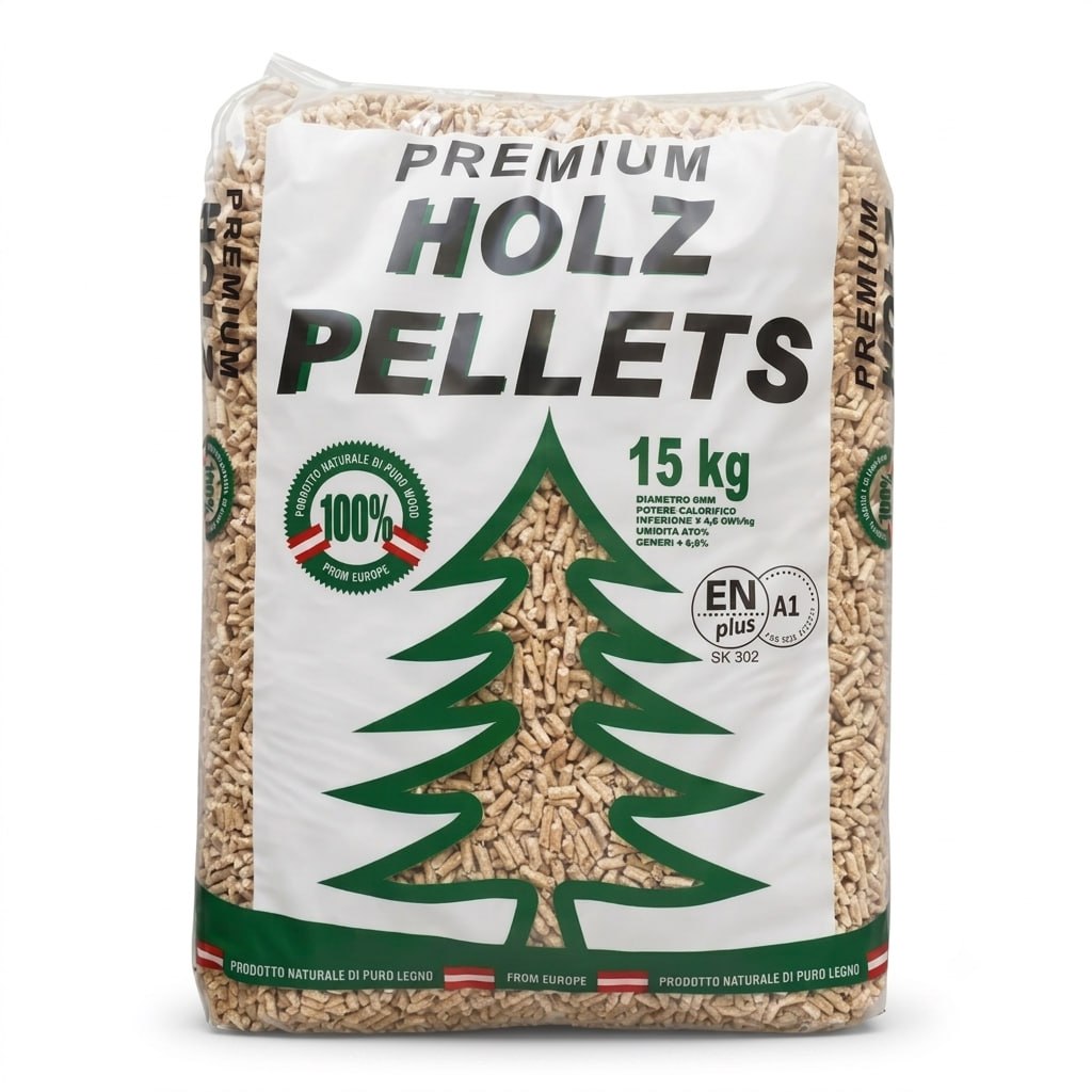 Holz Pellet ENplus A1 – Bancale 72 Sacchi da 15 kg