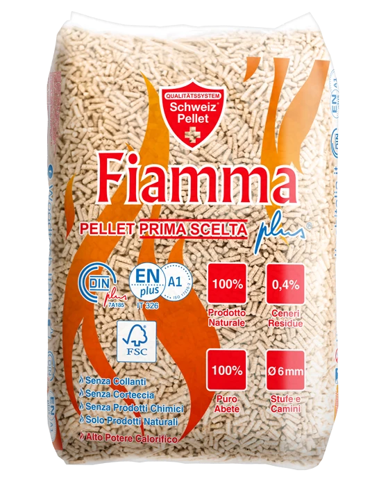 Fiamma Pellet ENplus A1 – Bancale 70 Sacchi da 15 kg
