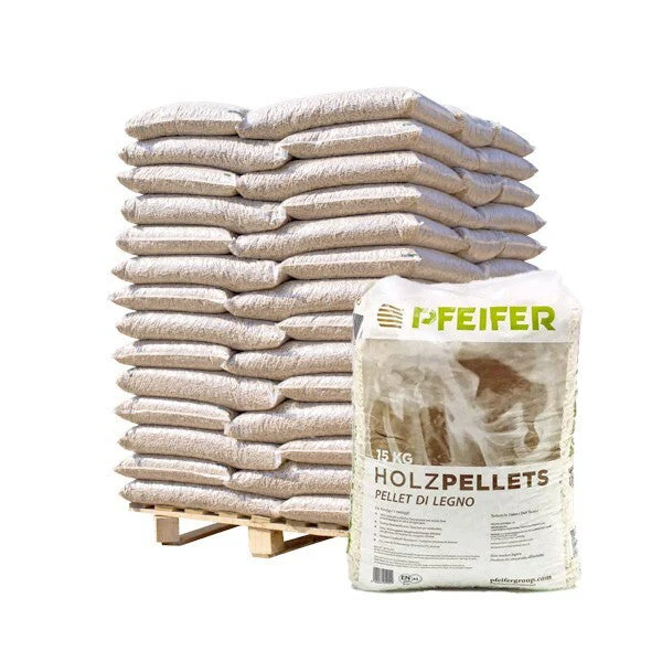 Pellet di Abete Austriaco Pfeifer ENplus A1 – Offerta Prestagionale Bancale 70 Sacchi da 15 kg